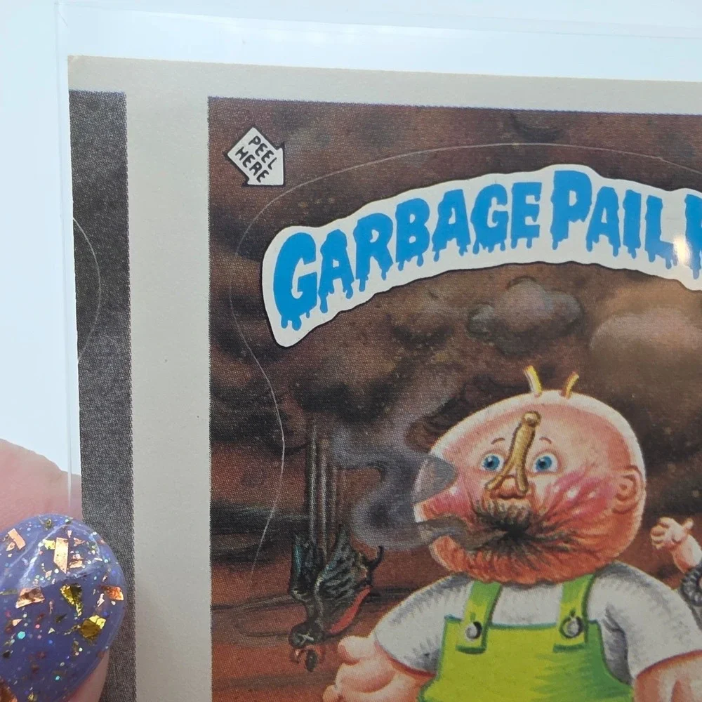 Error Card Miscut Topps Garbage Pail Kids OS2 Foul Phil 70b Multi 1985 Series 2